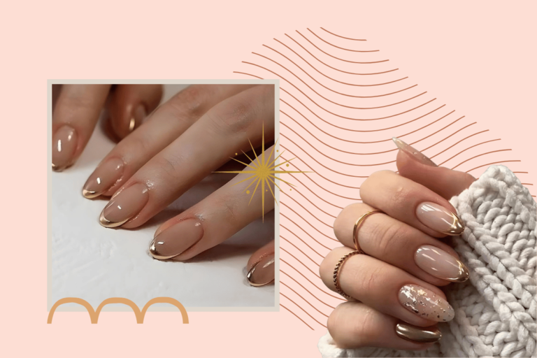 Gold French Nail Polish Ideas We’re Obsessed With